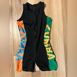 Zumba Black Jumpsuit with Colorful Accents